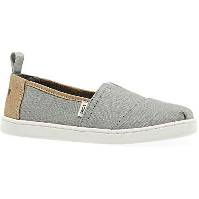 TOMS Alpargata Core unisex barn Loafer platt, Gråbrun, 36 EU TOMS Alpargata Core unisex barn Loafer platt, Gråbrun, 36 EU
