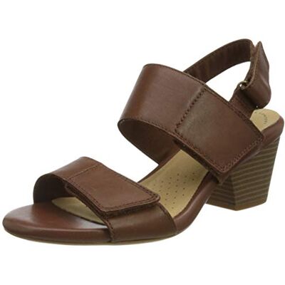 Clarks Dam Lorene Bright Sandal med klack, BRUN, 39 EU Clarks Dam Lorene Bright Sandal med klack, BRUN, 39 EU