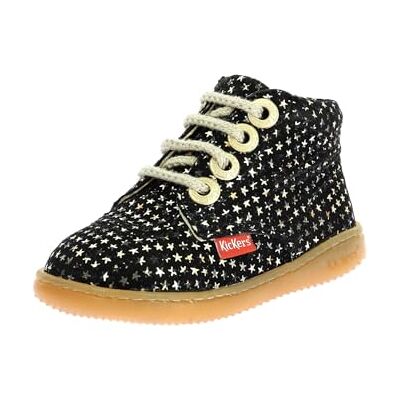 Kickers KICKBILLISTA, Unisex barn korta ankelstövlar, 19 EU, Svarta stjärnor, 19 EU Kickers KICKBILLISTA, Unisex barn korta ankelstövlar, 19 EU, Svarta stjärnor, 19 EU