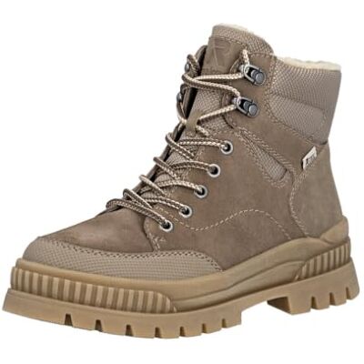 Rieker W2176-00 snörstövlar läder och syntet dam i svart, Beige 64, 40 EU Rieker W2176-00 snörstövlar läder och syntet dam i svart, Beige 64, 40 EU