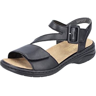 Rieker dam 64561 sandaler, svart, 39 EU Rieker dam 64561 sandaler, svart, 39 EU