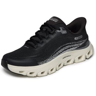 Skechers herr Arch FIT Glide-Step Wave ZANARO sneakers, svart/vit, 9.5 UK Skechers herr Arch FIT Glide-Step Wave ZANARO sneakers, svart/vit, 9.5 UK