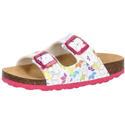 Lico Unisex barn Bioline Rocky sandaletter, Vit färgglad, 41 EU Lico Unisex barn Bioline Rocky sandaletter, Vit färgglad, 41 EU