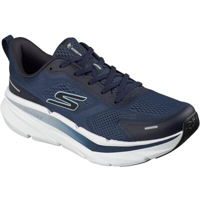 Skechers herr MAX Cushioning Premier 3 sneakers, marinblå textil/syntetisk, 8.5 UK Skechers herr MAX Cushioning Premier 3 sneakers, marinblå textil/syntetisk, 8.5 UK