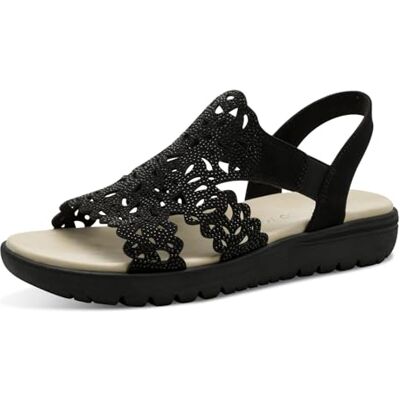 MARCO TOZZI Damer 2-28606-46 sandal, svart, 37 EU MARCO TOZZI Damer 2-28606-46 sandal, svart, 37 EU