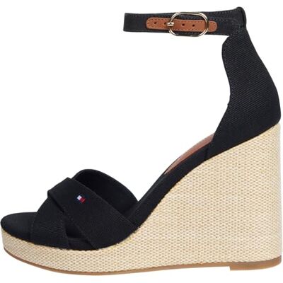 Tommy Hilfiger dam flagga hög bröllop ESPAD CRISSCROSS Espadrilles, SVART (svart), 7 UK, Svart, 41 EU Tommy Hilfiger dam flagga hög bröllop ESPAD CRISSCROSS Espadrilles, SVART (svart), 7 UK, Svart, 41 EU