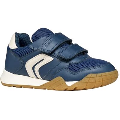 Geox J Rann-e Boy A Basket, Marinblå Lt Elfenben, 28 EU Geox J Rann-e Boy A Basket, Marinblå Lt Elfenben, 28 EU