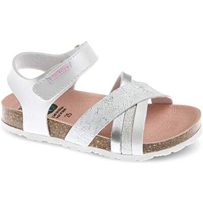 Pablosky Flickor 483800 öppen tå sandaler, Vitt, 37.5 EU Pablosky Flickor 483800 öppen tå sandaler, Vitt, 37.5 EU