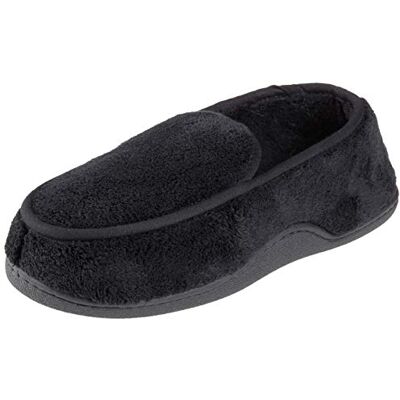 Isotoner herr Microterry Slip on tofflor svart storlek: Medium Isotoner herr Microterry Slip on tofflor svart storlek: Medium