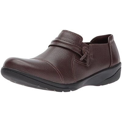 Clarks Women's Cheyn Madi Loafer, Dark Brown Tumbled Leather, 12 W US Clarks Women's Cheyn Madi Loafer, Dark Brown Tumbled Leather, 12 W US