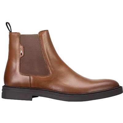 Boss herr Calev Cheb Chelsea läderstövlar med signaturränder accent storlek, Medium beige, 39 EU Boss herr Calev Cheb Chelsea läderstövlar med signaturränder accent storlek, Medium beige, 39 EU
