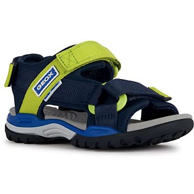 Geox J Borealis Boy Sandal, Navy/Lime, 31 EU, Marinblå lime, 31 EU Geox J Borealis Boy Sandal, Navy/Lime, 31 EU, Marinblå lime, 31 EU