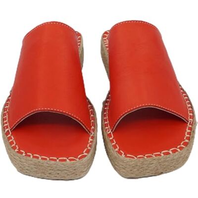 Bonateks FRRBTRLK100234, kil sandal för dam, röd, 39 EU, Färg: röd, 39 EU Bonateks FRRBTRLK100234, kil sandal för dam, röd, 39 EU, Färg: röd, 39 EU