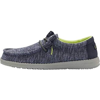 HEYDUDE Hey Dude pojkar Wally Youth Moc Toe skor, marinblå, 31 EU HEYDUDE Hey Dude pojkar Wally Youth Moc Toe skor, marinblå, 31 EU