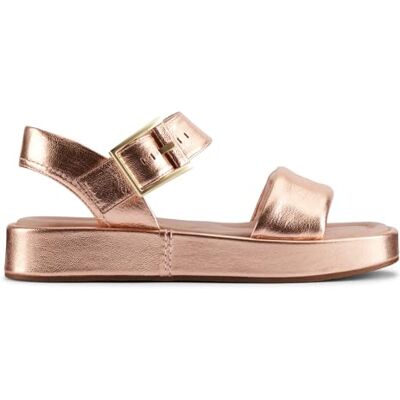 Clarks Alda Strap Womens Copper Metallic, 7 Clarks Alda Strap Womens Copper Metallic, 7