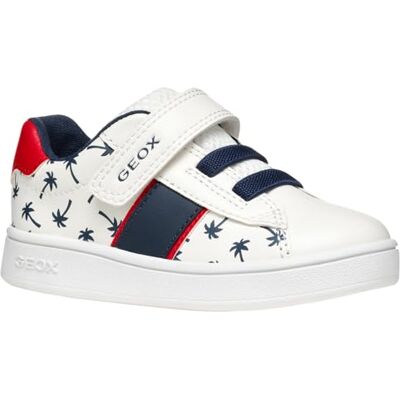 Geox Baby pojkar B ECLYPER Boy A sneakers, vit/röd, 21 EU Geox Baby pojkar B ECLYPER Boy A sneakers, vit/röd, 21 EU