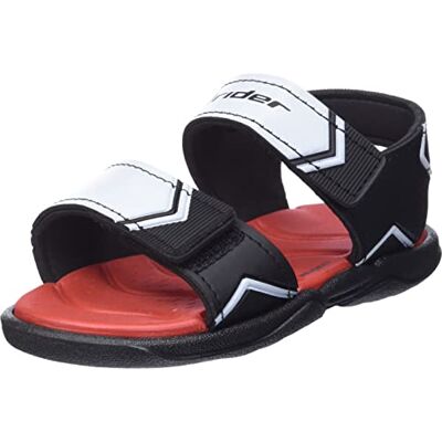 ライダー Rider Baby pojkar 82746 sandal, Svart vit röd 19.5 EU Schmal ライダー Rider Baby pojkar 82746 sandal, Svart vit röd 19.5 EU Schmal