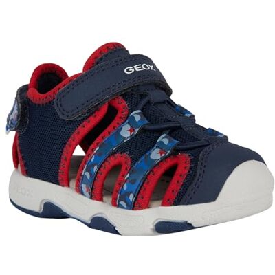 Geox Baby pojke B Multy B sandal, Marinröd, 3.5 UK Child Geox Baby pojke B Multy B sandal, Marinröd, 3.5 UK Child