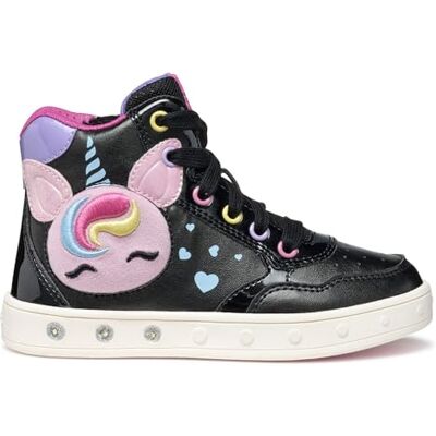 Geox J Skylin Girl sneakers, svart/flerfärgad, 34 EU, Svart flerfärgad, 34 EU Geox J Skylin Girl sneakers, svart/flerfärgad, 34 EU, Svart flerfärgad, 34 EU