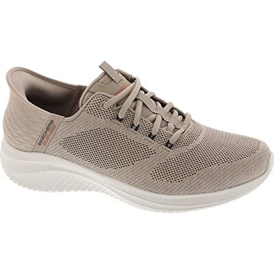 Skechers Men's Ultra Flex 3.0 New Arc Slip-in Sneaker, Taupe, 8 Skechers Men's Ultra Flex 3.0 New Arc Slip-in Sneaker, Taupe, 8