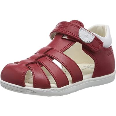 Geox Baby pojkar B Macchia Boy sandal, Röd vit, 20 EU Geox Baby pojkar B Macchia Boy sandal, Röd vit, 20 EU