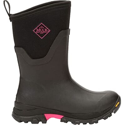 Muck Boots dam Arctic Ice Mid Agat Wellingtons, Svart het rosa, 42 EU Muck Boots dam Arctic Ice Mid Agat Wellingtons, Svart het rosa, 42 EU