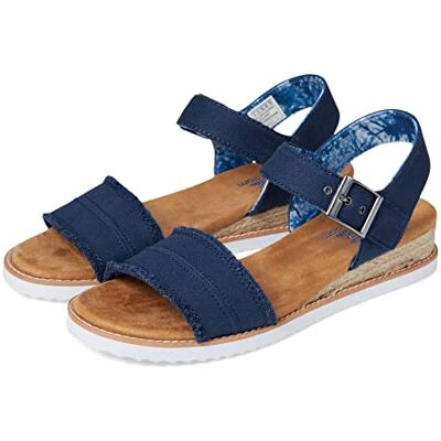 Skechers kvinnors öknkyss-sliten sandal, Marinblått Xsp, 37.5 EU Skechers kvinnors öknkyss-sliten sandal, Marinblått Xsp, 37.5 EU
