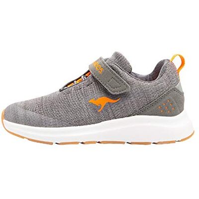 KangaROOS Unisex Kb-Hook Ev sneakers, Stålgrå neon orange 2125, 28 EU KangaROOS Unisex Kb-Hook Ev sneakers, Stålgrå neon orange 2125, 28 EU