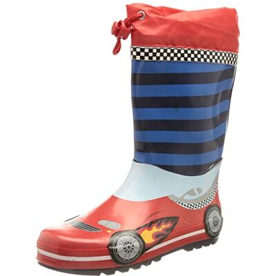 Playshoes pojkar racerbil gummistövlar, Rödblå, 31 EU Playshoes pojkar racerbil gummistövlar, Rödblå, 31 EU
