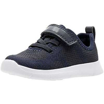 Clarks Ath Flux T Childrens Navy, 5.5 Clarks Ath Flux T Childrens Navy, 5.5