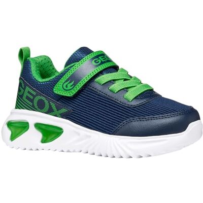 Geox J Assister Boy C sneakers, marinblå/LT grön, 36 EU Geox J Assister Boy C sneakers, marinblå/LT grön, 36 EU