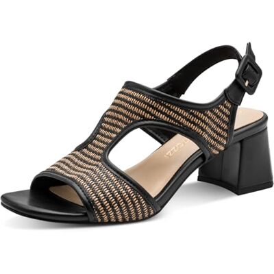 MARCO TOZZI Sandal 2-28381-46, dam, kam svart, 38 EU MARCO TOZZI Sandal 2-28381-46, dam, kam svart, 38 EU