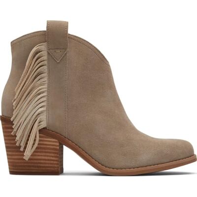 TOMS Dam Constance ankelstövel, Dune Suede/Fringe, 3,5 UK, Dune mocka frans, 36 EU TOMS Dam Constance ankelstövel, Dune Suede/Fringe, 3,5 UK, Dune mocka frans, 36 EU