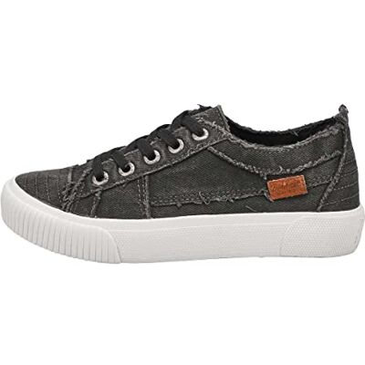 Blowfish Malibu Women's Clay Sneaker, Black Smoked 16oz Canvas, 8 Blowfish Malibu Women's Clay Sneaker, Black Smoked 16oz Canvas, 8