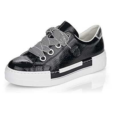 Rieker Damsneakers, N49A2, halvskor med snörning, 00, 38 EU Rieker Damsneakers, N49A2, halvskor med snörning, 00, 38 EU