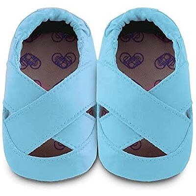 ShooShoos Shoo Shoos Mjuk sula skinnskor, storlek S, ballerina stil blå ShooShoos Shoo Shoos Mjuk sula skinnskor, storlek S, ballerina stil blå