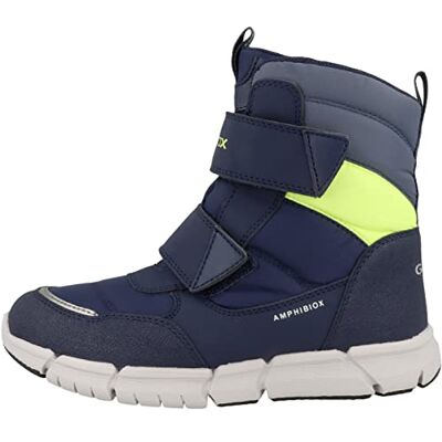 Geox Pojkar J Flexyper Boy B ABX Chukka Boot, Marinblå fluo gul, 39 EU Geox Pojkar J Flexyper Boy B ABX Chukka Boot, Marinblå fluo gul, 39 EU