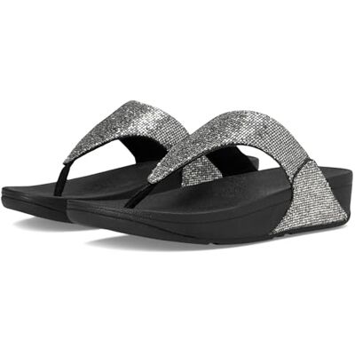 Fitflop dam Lulu Glitterball tå-post sandaler, SILVER, 41 EU Fitflop dam Lulu Glitterball tå-post sandaler, SILVER, 41 EU
