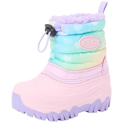 Playshoes vinterbootie regnbåge unisex barn snöstövlar, Rosa regnbåge, 30/31 EU Playshoes vinterbootie regnbåge unisex barn snöstövlar, Rosa regnbåge, 30/31 EU