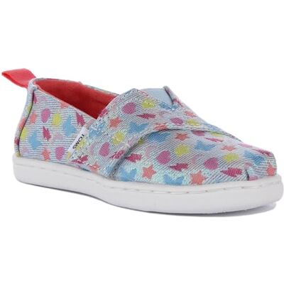 TOMS Pojkens Tiny Alpargata Loafer Flat, Blå, 4 UK barn, BLÅ, 37 EU TOMS Pojkens Tiny Alpargata Loafer Flat, Blå, 4 UK barn, BLÅ, 37 EU