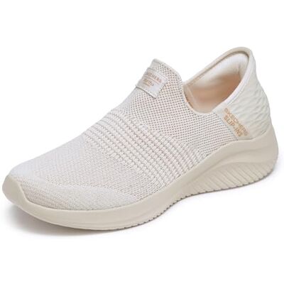 Skechers Dam Martha Stewart Ultra Flex 3.0-Neptunus Sneaker, Naturligt, 39.5 EU Skechers Dam Martha Stewart Ultra Flex 3.0-Neptunus Sneaker, Naturligt, 39.5 EU