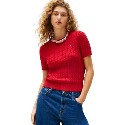 Tommy Hilfiger damtröja, Röd (medium röd), XXS Tommy Hilfiger damtröja, Röd (medium röd), XXS