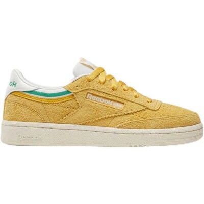 Reebok CLUB C 85 dam Sneaker, Gritgold Chalk Upgradegreen, 35 EU Reebok CLUB C 85 dam Sneaker, Gritgold Chalk Upgradegreen, 35 EU