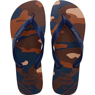 Havaianas – Top Camu, bekväma, robusta och lätta badtofflor i kamouflagedesign för män, Mörkbrun, 37/38 EU Havaianas – Top Camu, bekväma, robusta och lätta badtofflor i kamouflagedesign för män, Mörkbrun, 37/38 EU