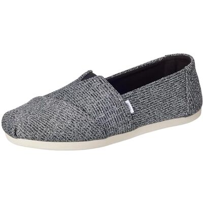 TOMS Alpargata Cloudbound loafer för kvinnor platt, Smidd järn gnistrande stickning, 35.5 EU TOMS Alpargata Cloudbound loafer för kvinnor platt, Smidd järn gnistrande stickning, 35.5 EU