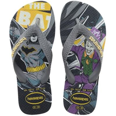 Havaianas Kids Max Herois, flip-flops för pojkar, Stålgrå, 35/36 EU Havaianas Kids Max Herois, flip-flops för pojkar, Stålgrå, 35/36 EU