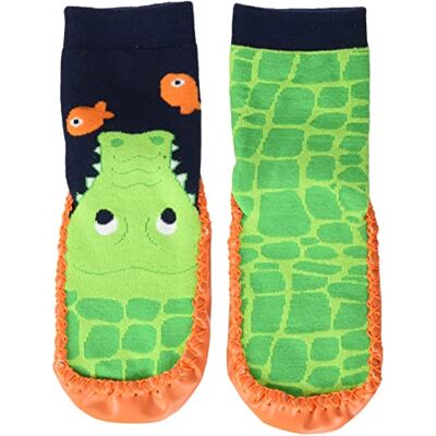 Playshoes Unisex barn stugskor tofflor, Krokodil, 24/25 EU Playshoes Unisex barn stugskor tofflor, Krokodil, 24/25 EU