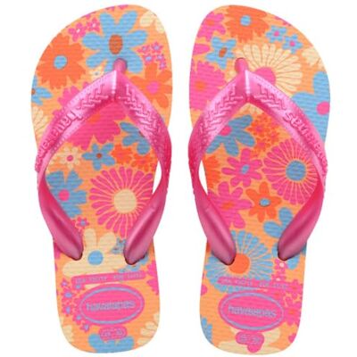 Havaianas Barn flores, bekväma, hållbara och roliga flip-flops, blommiga tryck sula, metalliska band och non-slip sula, flickor, Buttercream, 29/30 EU Havaianas Barn flores, bekväma, hållbara och roliga flip-flops, blommiga tryck sula, metalliska band och non-slip sula, flickor, Buttercream, 29/30 EU
