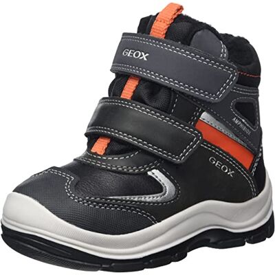 Geox Pojkar B Flanfil Boy B ABX ankelstövlar, Svart orange, 24 EU Geox Pojkar B Flanfil Boy B ABX ankelstövlar, Svart orange, 24 EU