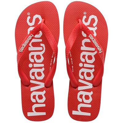 Havaianas Unisex vuxen topp Logomania flipflop, ruby röd, Rubinröd, 36 EU Havaianas Unisex vuxen topp Logomania flipflop, ruby röd, Rubinröd, 36 EU